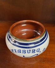 Load image into Gallery viewer, Inside view of Lewisburg, PA pottery dip bowl. 

